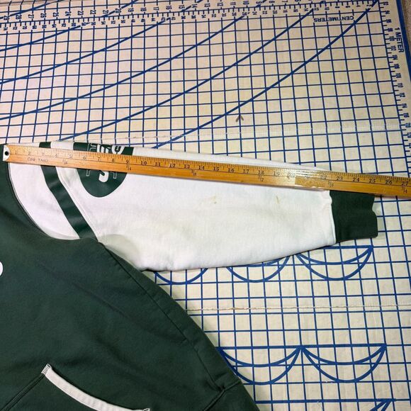 New York Jets Hoodie Green White NFL Pullover Adult Size XL Football Pullover - Picture 11 of 14